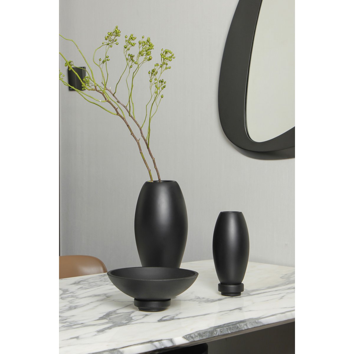 Moderne Nano-Zementvase, innovatives Design. RUD30BK - Yucca Deko