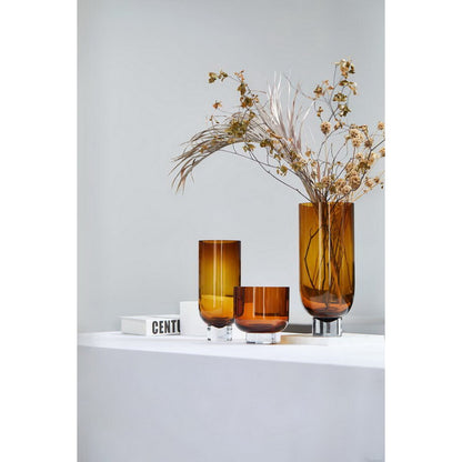 Moderne niedrige Vase oder Schale, Sober Design, OMAHA07AM - Yucca Deko