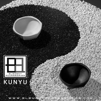 Moderne Schüssel im asiatischen Stil, hochwertiges Design und Finish, KUNYU22WH - Yucca Deko
