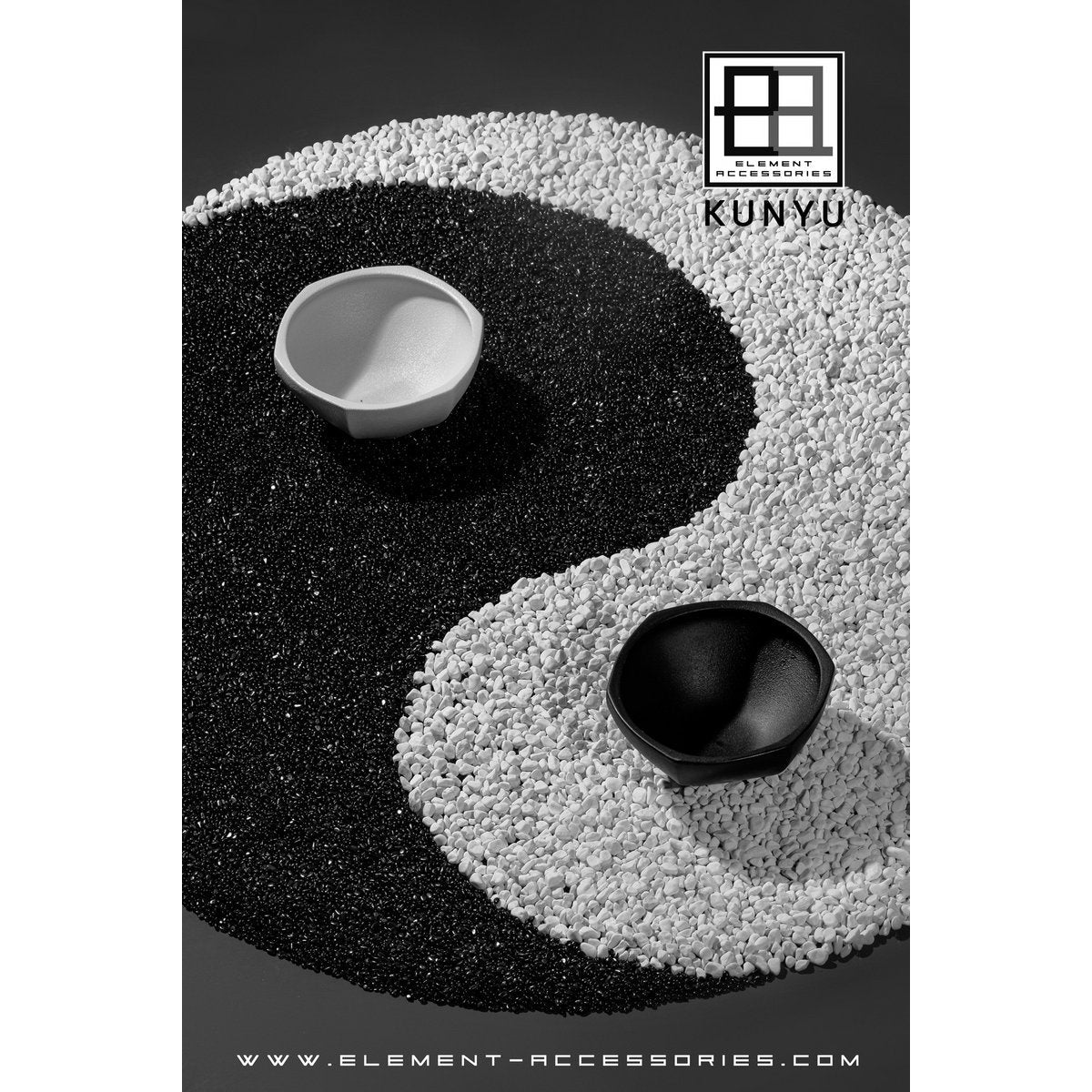 Moderne Schüssel im asiatischen Stil, hochwertiges Design und Finish, KUNYU22ZW - Yucca Deko