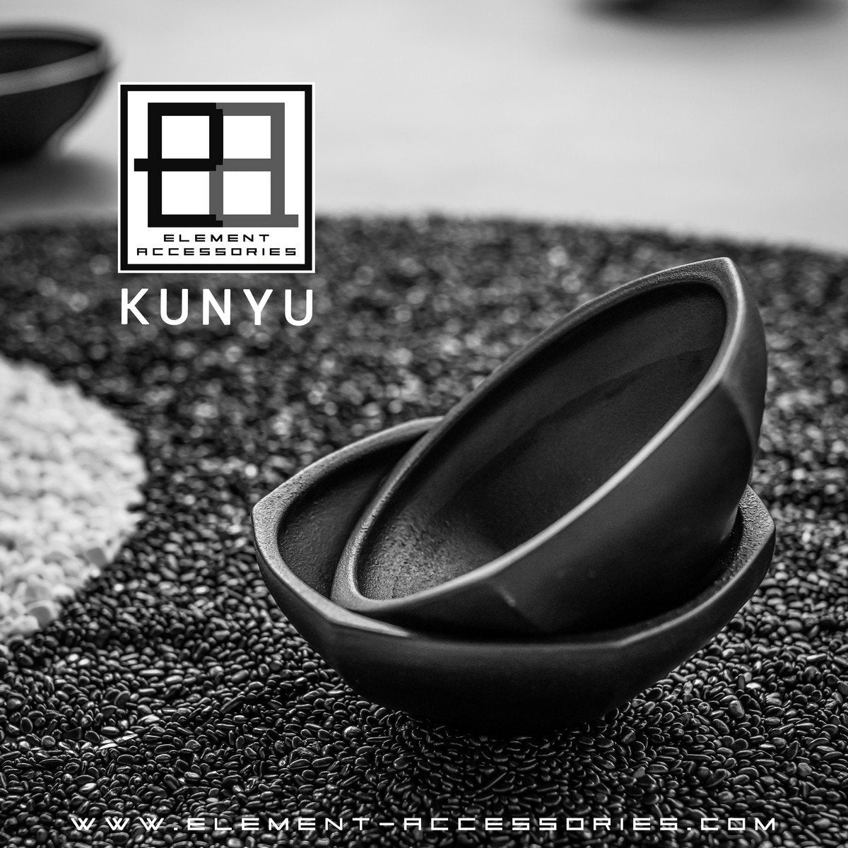 Moderne Schüssel im asiatischen Stil, hochwertiges Design und Finish, KUNYU22ZW - Yucca Deko