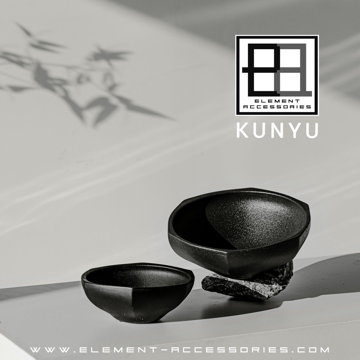 Moderne Schüssel im asiatischen Stil, hochwertiges Design und Finish, KUNYU22ZW - Yucca Deko
