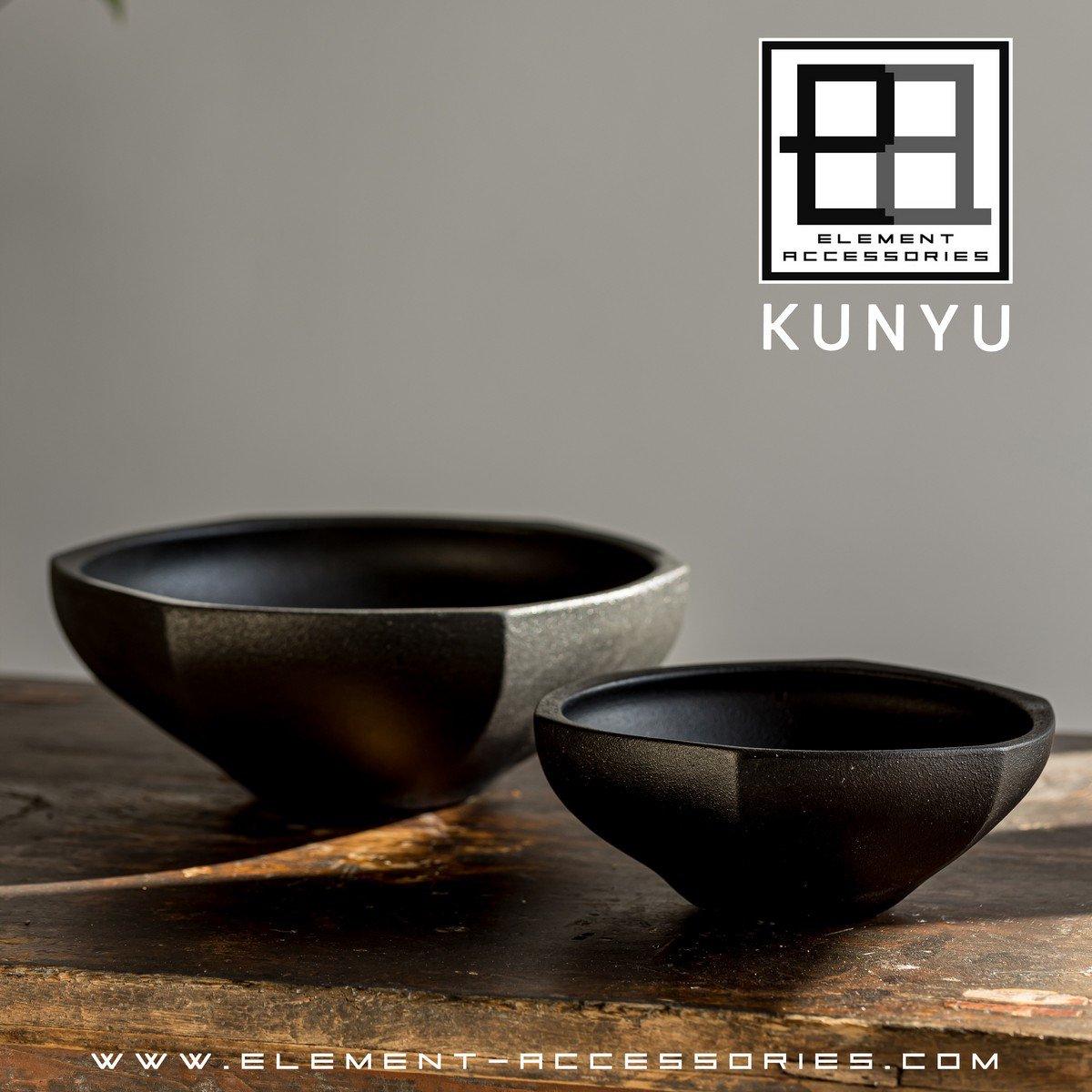 Moderne Schüssel im asiatischen Stil, hochwertiges Design und Finish, KUNYU22ZW - Yucca Deko