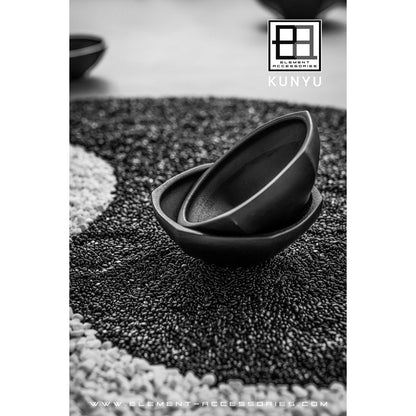 Moderne Schüssel im asiatischen Stil, hochwertiges Design und Finish, KUNYU22ZW - Yucca Deko