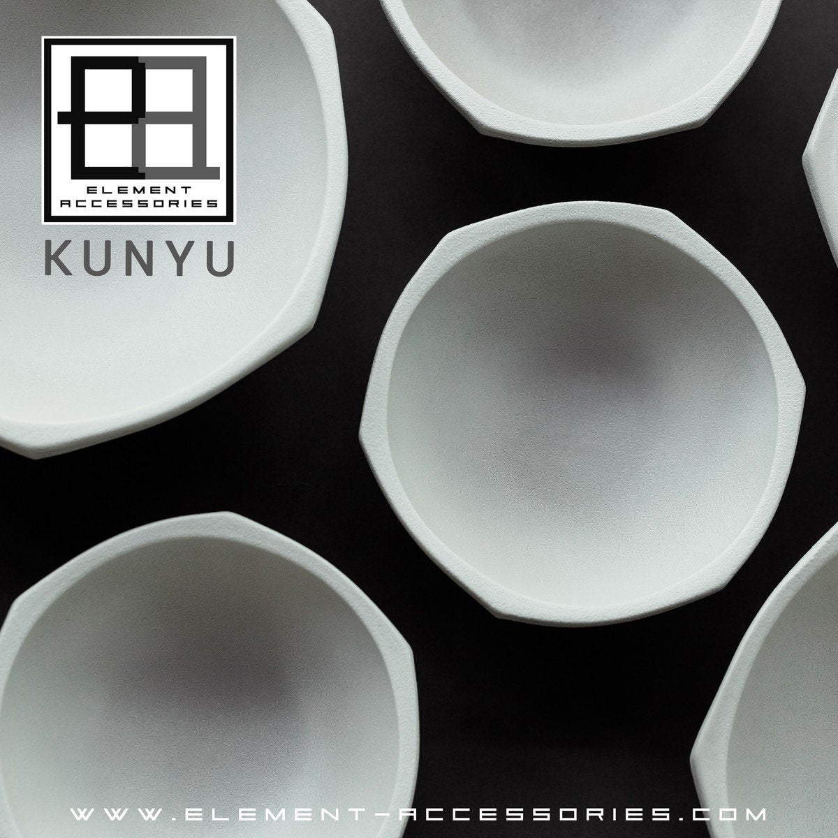Moderne Schüssel im asiatischen Stil, hochwertiges Design und Finish, KUNYU30WH - Yucca Deko