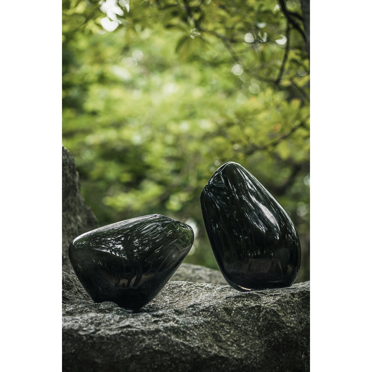 Moderne Vase, hochwertige organische Form, KOOKY16GR - Yucca Deko