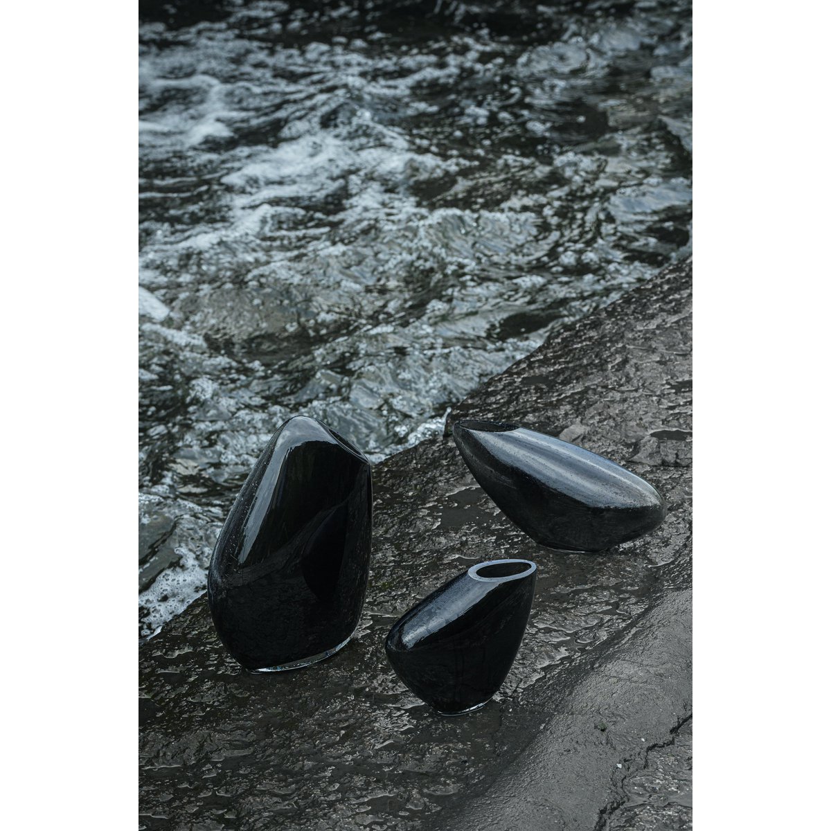 Moderne Vase, hochwertige organische Form, KOOKY16GR - Yucca Deko