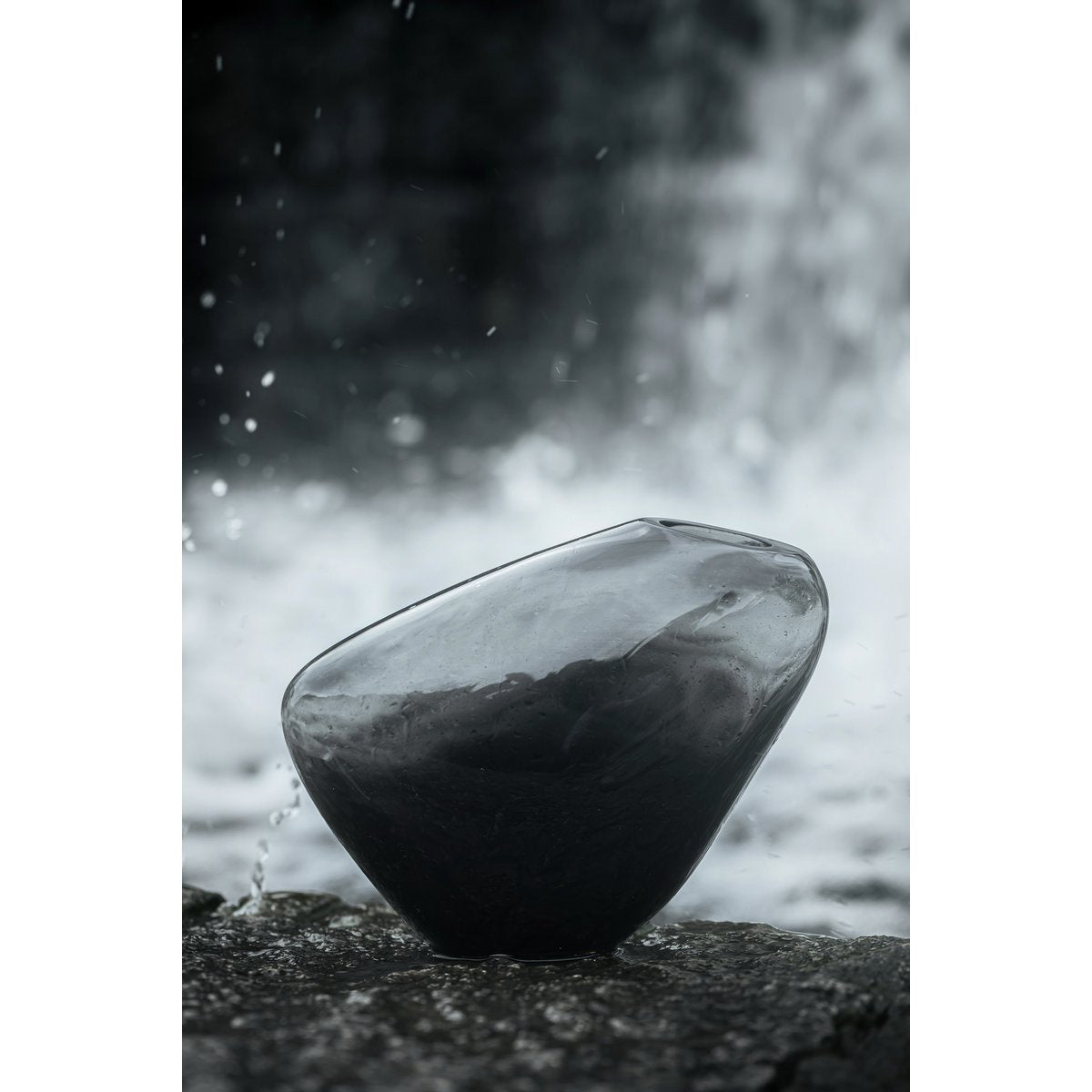 Moderne Vase, hochwertige organische Form, KOOKY16GR - Yucca Deko