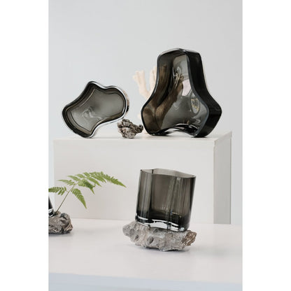 Neue große Schüssel oder Teller im modernen Design, inspiriert von CORAL und Aalto, COR08GR - Yucca Deko