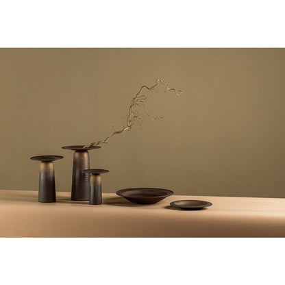 Neue moderne große flache Keramikschale East+West, ULF06BB - Yucca Deko
