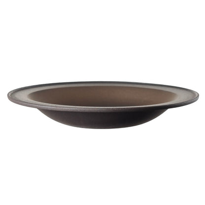 Neue moderne große flache Keramikschale East+West, ULF06BB - Yucca Deko
