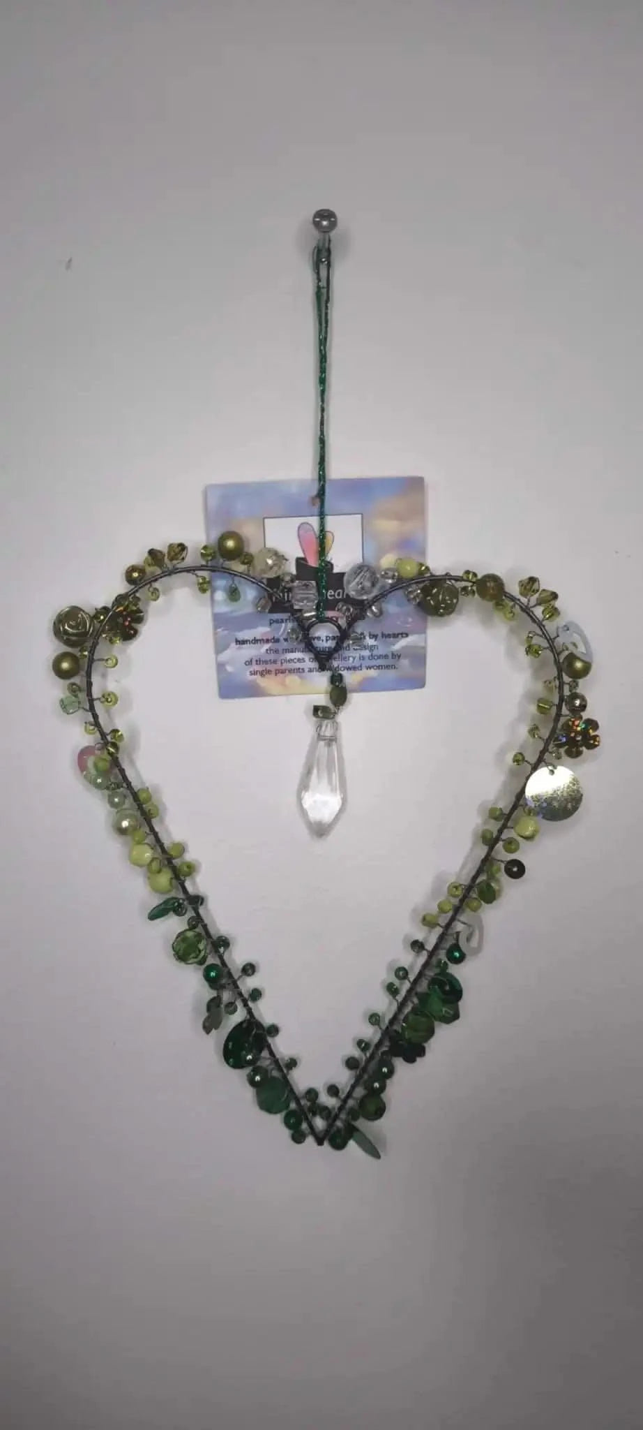 Perlen Herz Bell Arte 18cm - Yucca Deko
