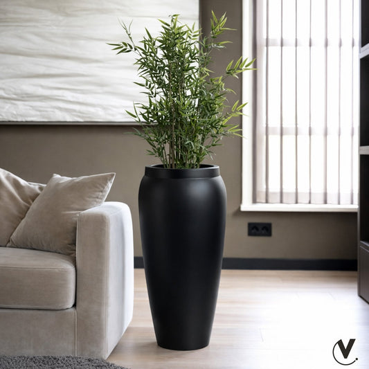 Pflanzentopf - Hobro schwarz - Yucca Deko