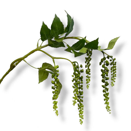 Phytolacca Americana Deep Purple -04 | Seidenkünstigblüte Länge 65 cm 1pcs Kopie - Yucca Deko