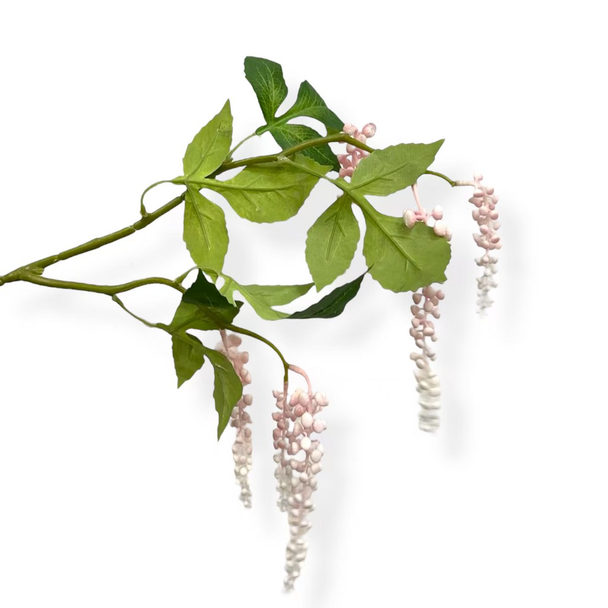 Phytolacca Americana Light Pink-02 | Seide Künstliche Blütenlänge 65 cm 1pcs - Yucca Deko