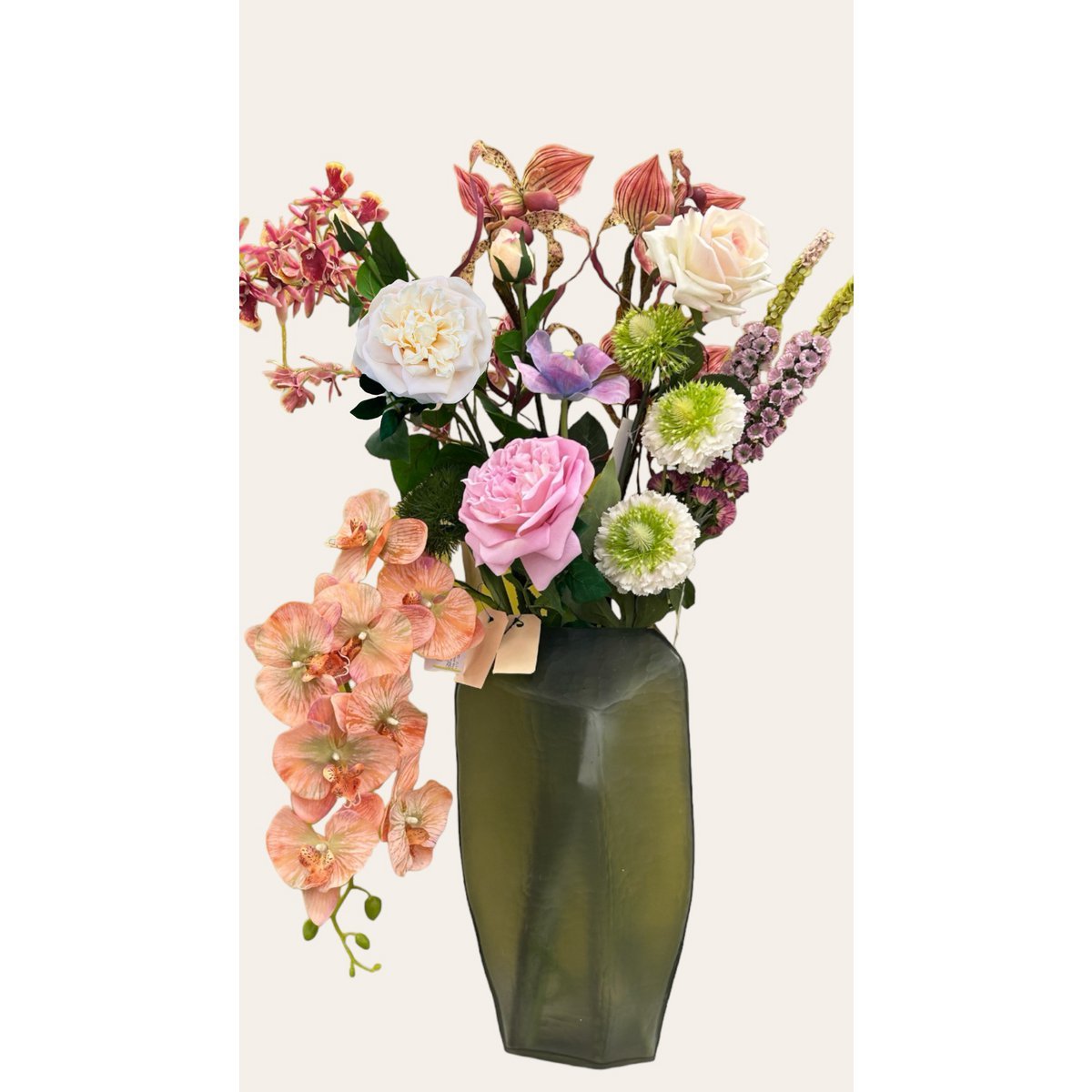 QMF Hand Touch Rose 65cm 1ST rot - Yucca Deko