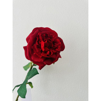 QMF Hand Touch Rose 65cm 1ST rot - Yucca Deko