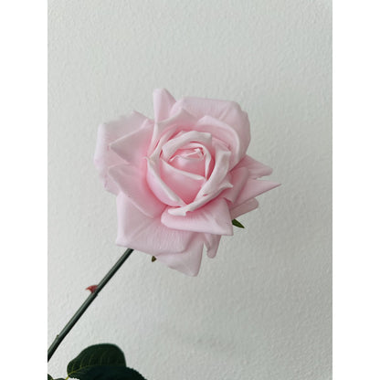 QMF Hand Touch Rose 72cm Hellrosa 2ST - Yucca Deko