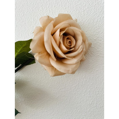 QMF Hand Touch Rose72cm Champagner 2ST - Yucca Deko
