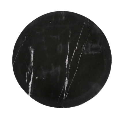 Sabah Beistelltisch Marmor schwarz - 40x40x50 cm - Yucca Deko