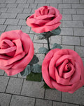 Schaumstoffblume Rose Rot - Yucca Deko