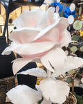 Schaumstoffblume Rose Weiß - Yucca Deko