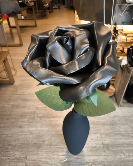 Schaumstoffblume Schwarz Rose - Yucca Deko