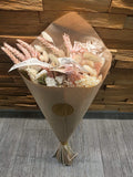 Trockenblumenstrauß Feldstrauß Elegant mittel 50cm rosa - Yucca Deko