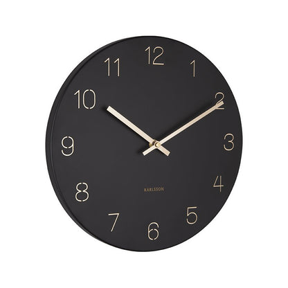 Wanduhr-Charm mit gravierten Zahlen, klein - Yucca Deko