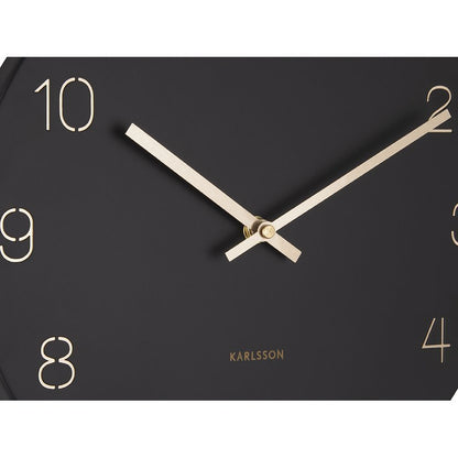 Wanduhr-Charm mit gravierten Zahlen, klein - Yucca Deko