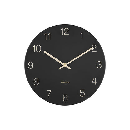 Wanduhr-Charm mit gravierten Zahlen, klein - Yucca Deko