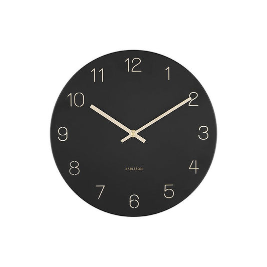 Wanduhr-Charm mit gravierten Zahlen, klein - Yucca Deko