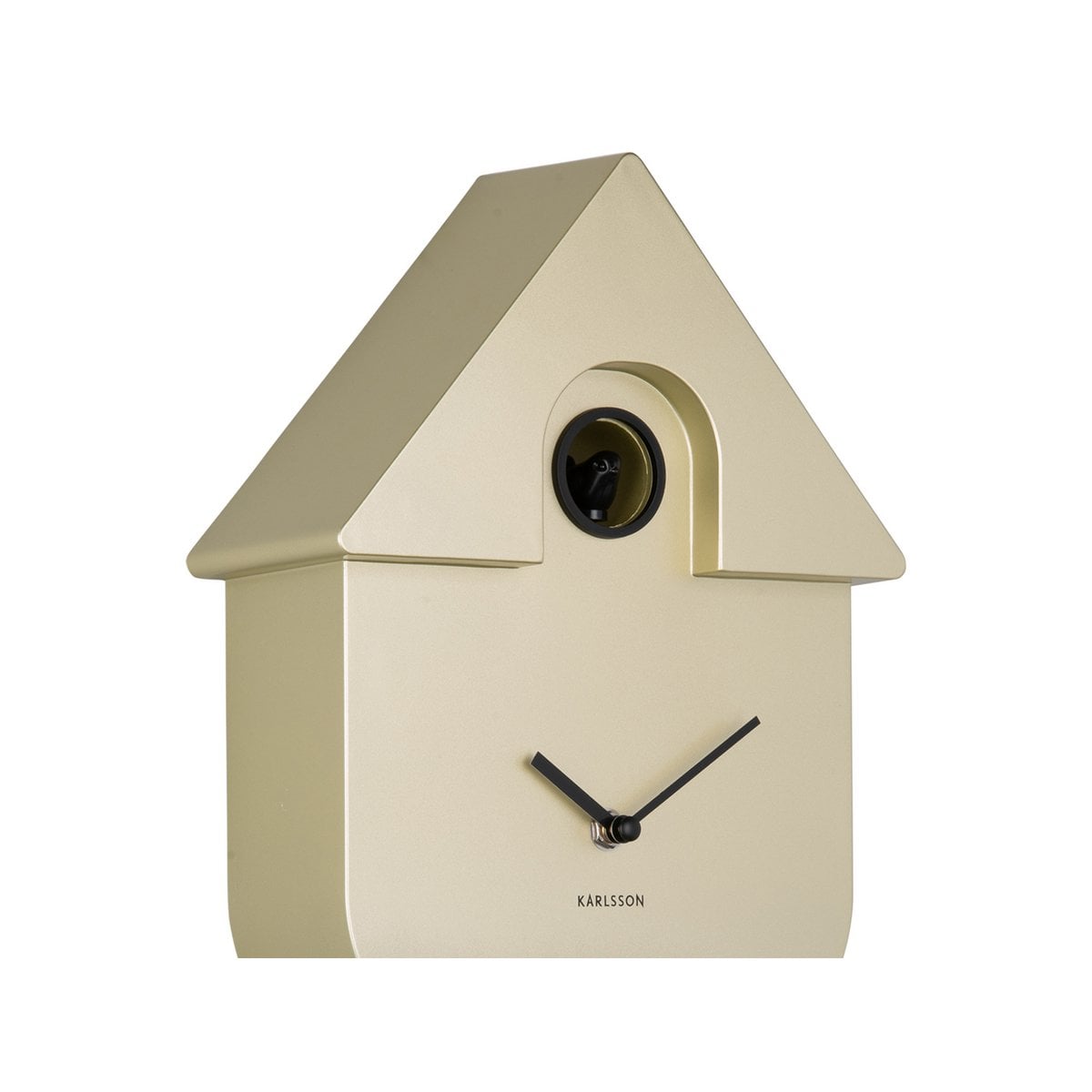 Wanduhr Modern Kuckuck Metallic - Yucca Deko
