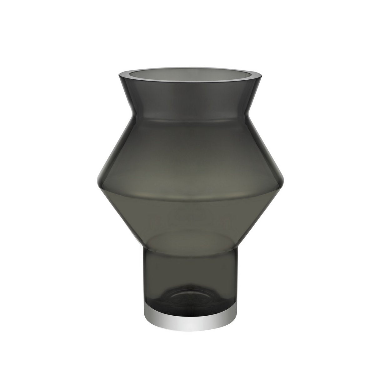 zackige eckige runde Vase, Serie: CUZCO 28GR - Yucca Deko