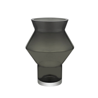 zackige eckige runde Vase, Serie: CUZCO 28GR - Yucca Deko