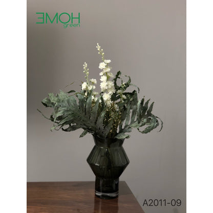 zackige eckige runde Vase, Serie: CUZCO 28GR - Yucca Deko