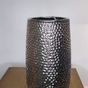 Glas Vase Exner Silber 30x16cm