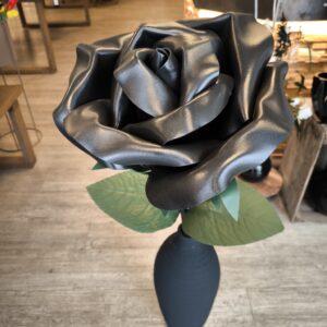 Schaumstoffblume Schwarz Rose