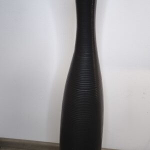 Keramik Vase Glas Art Braun Groß 88cm hoch