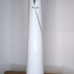 Keramik Vase Glas Art weiß groß 50cm