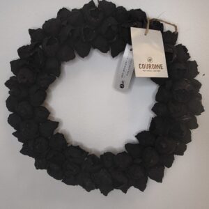 Kranz Coco Fruit Couronne Schwarz 30cm