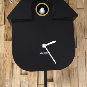 Kuckucksuhr Karlsson Schwarz 40cm Hoch