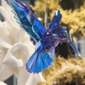 Kolibri Acryl 10cm x 10cm KurtS.Adler Blau/Violett